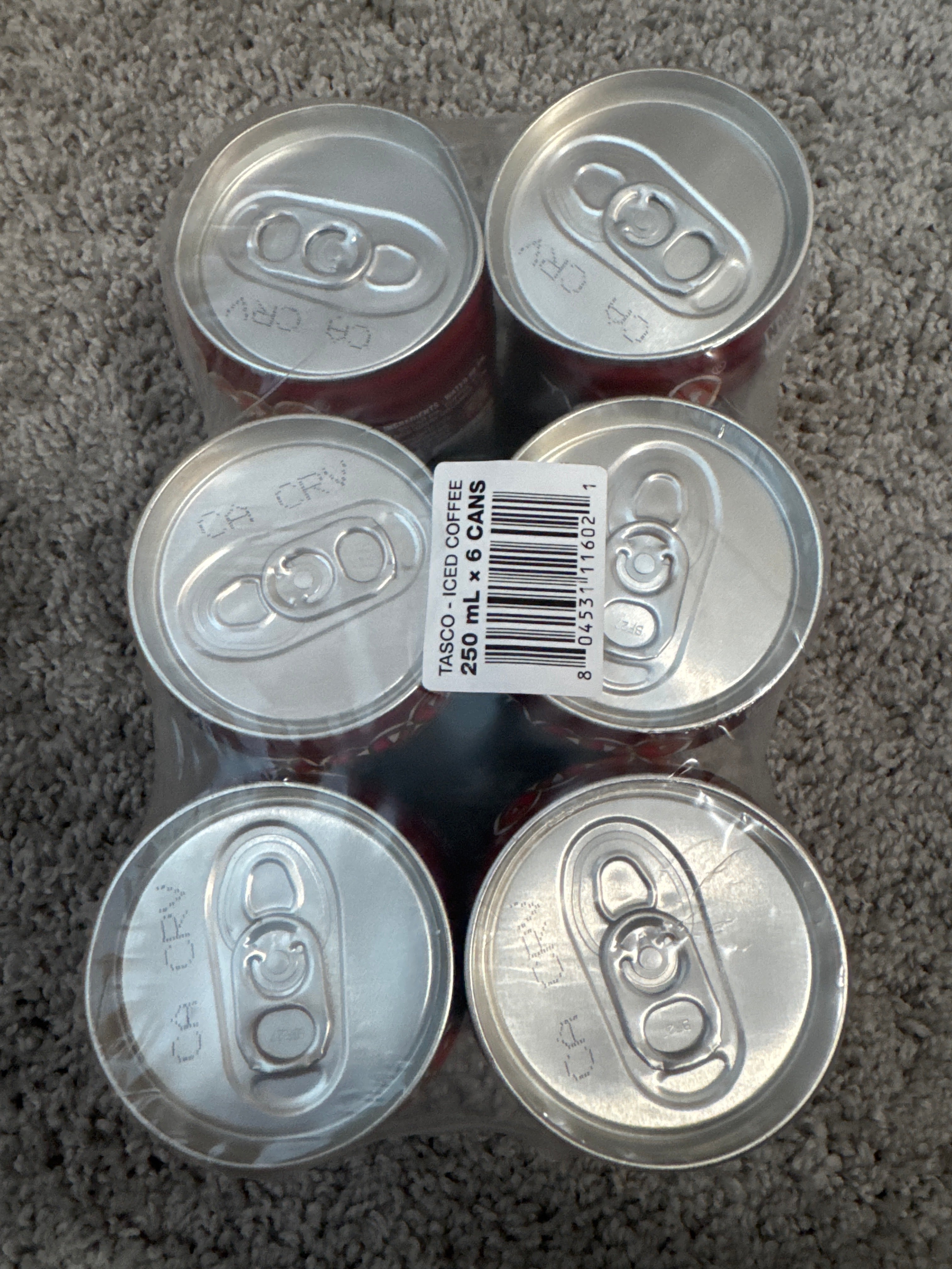 6 pack Tasco instant Iced Coffee